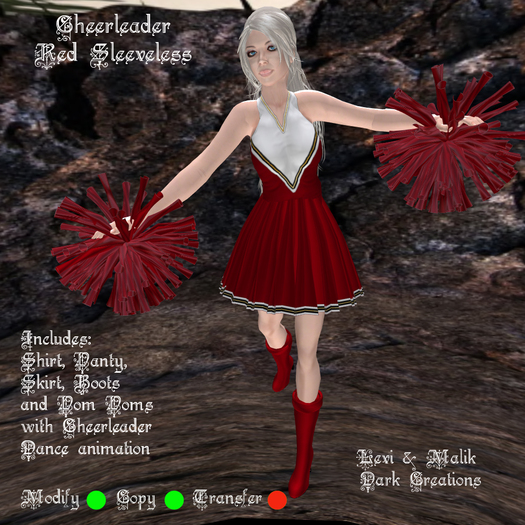 Cheerleader Red  Sleeveless
