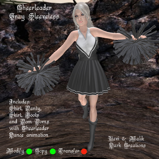 Cheerleader Gray Sleeveless