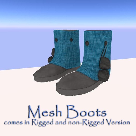 *SAD* Mesh Comfy Boots Blue