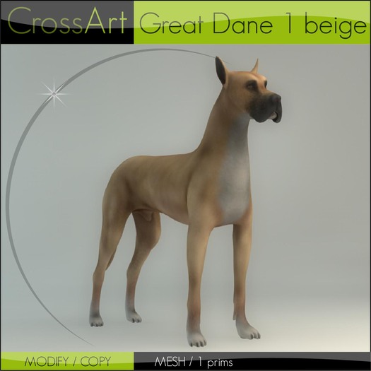 Great Dane beige (symmetrical version)