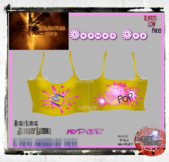 Ladies bralet Bubble gum top