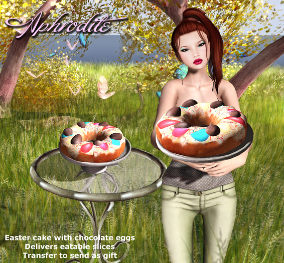 Italian easter bread with chocolate eggs