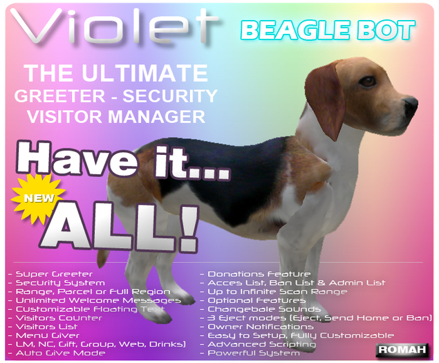 Beagle Bot - The Ultimate Greeter & Visitor Manager (Animated) V2