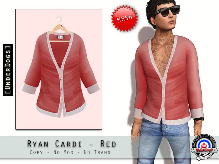 [UD] - Ryan cardigan - Red - Mesh (Bag)