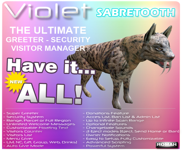 Sabretooth Bot - The Ultimate Greeter & Visitor Manager (Animated)