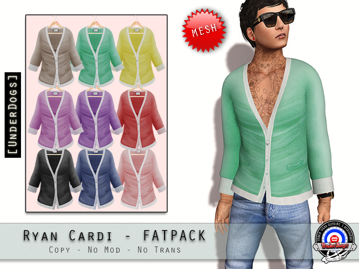 [UnderDogs] - Ryan cardigan - FatPack - Mesh 