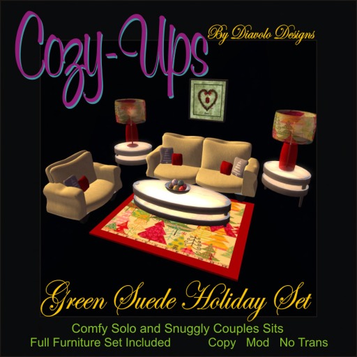 Green Suede Holiday Set