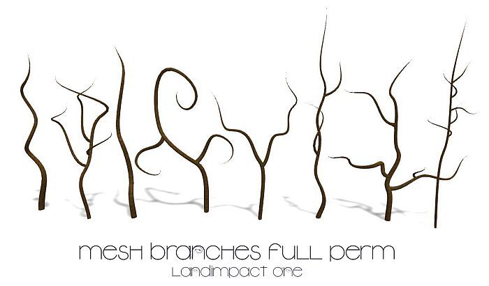 8 Mesh Branches Zweige Full Perm LI 1 (bx)