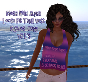 Things To Do Today Loose Mesh Vest Tank