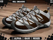 [ Rell Sneakers ] - Brown/White