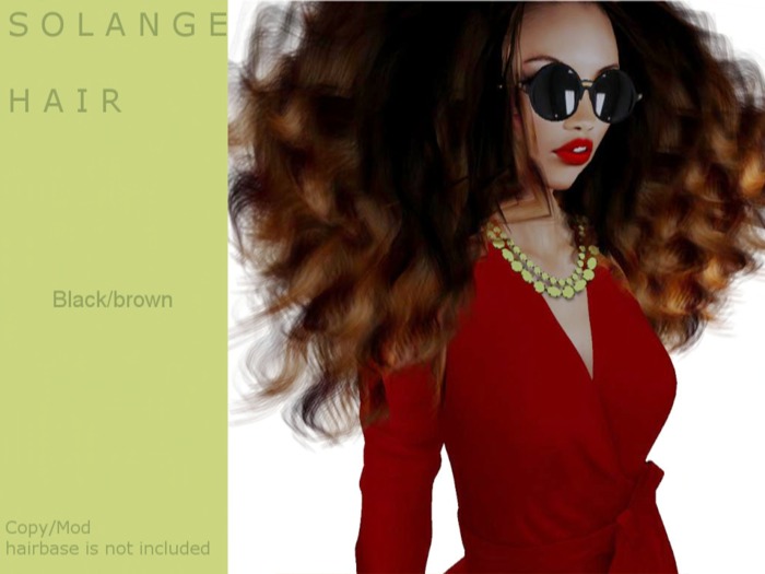 S O L A N G E Black/brown hair by Naomie Dirval