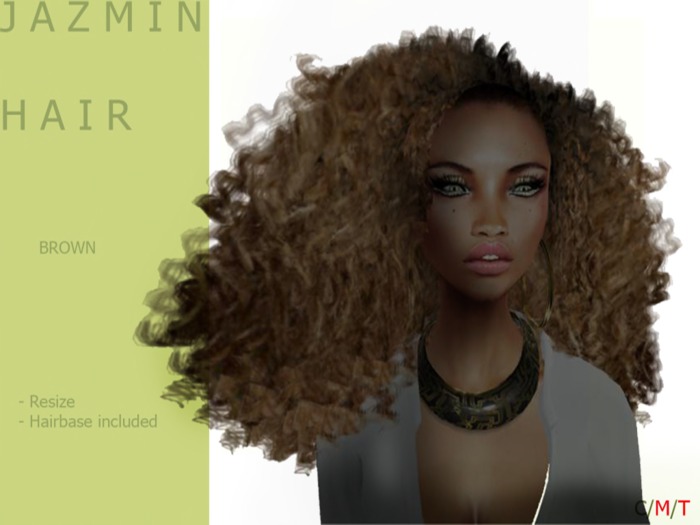 J A Z M I N Hair Dark/brown Tipped - By Naomie Dirval