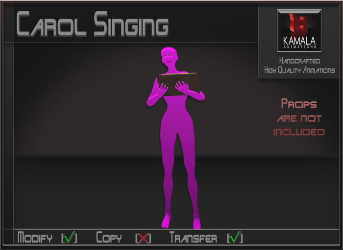 Musical *Carol Singing* Transferable Poseball