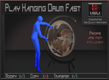 Musical *Play Hanging Drum Fast* Transferable Poseball