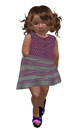 Checker n Stripes Dress for CK Mesh Toddler Only!!!