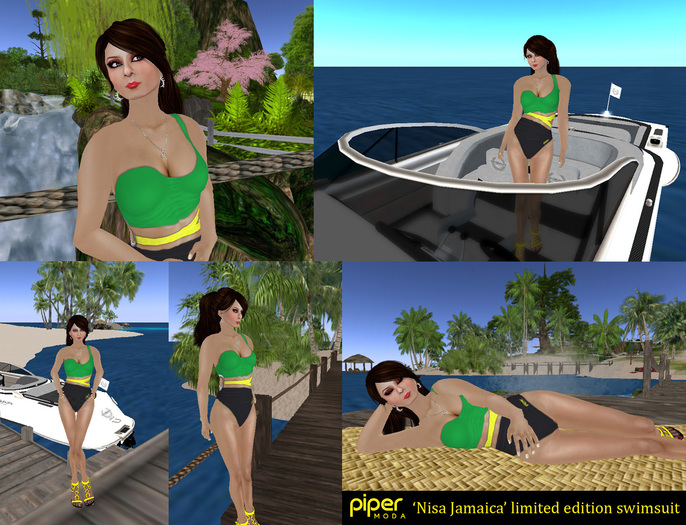 Piper Moda 'Nisa Jamaica' swimsuit - Limited edition