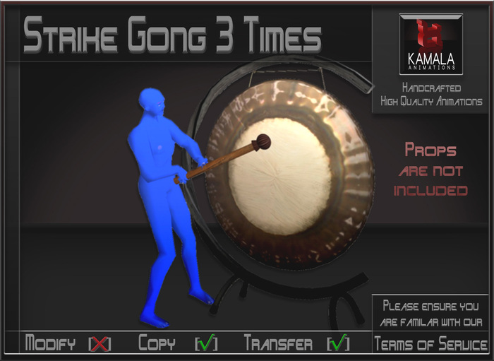 Musical *Strike Gong 3 Times* Animations for Builders