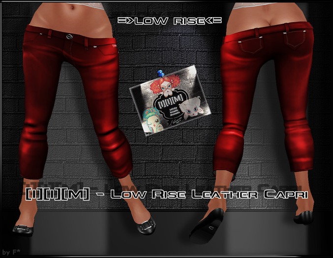 [I][I][M] - Low Rise Leather Capri Red(wear me!) 