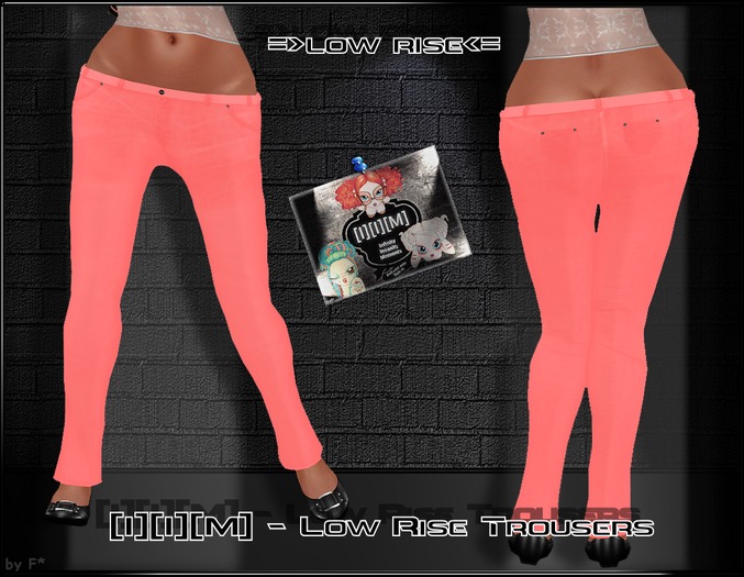 [I][I][M] - Low Rise Trousers Pastell Red(wear me!) 