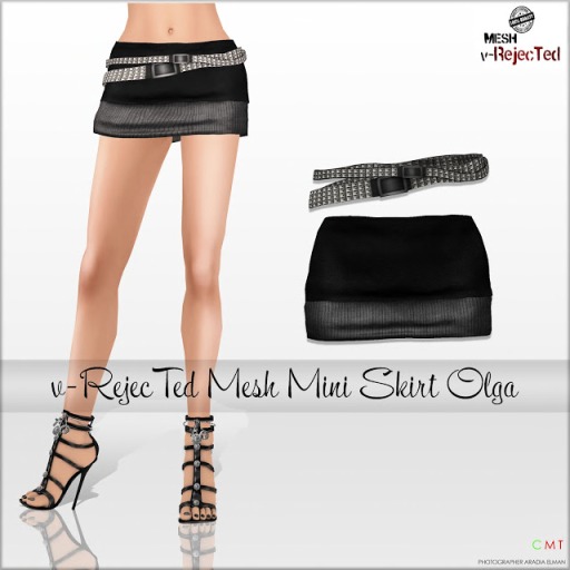 *v-R* - Mesh Mini Skirt Olga