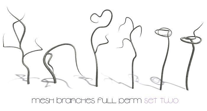 Mesh Branches Full Perm SET 2 (bx)