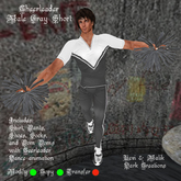 Cheerleader Male Gray Short