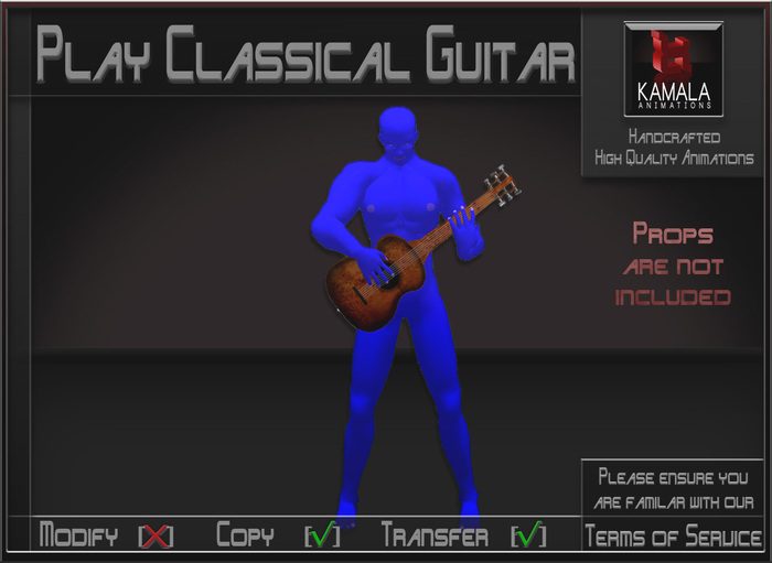 Musical *Play Classical Guitar* Animations for Builders