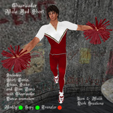 Cheerleader Male Red Short