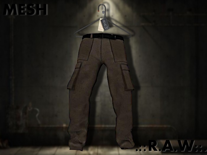 ::.R.A.W.:: Mesh Cargo Pants (Brown)
