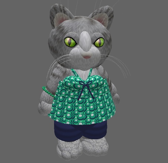 Tiny Green & Blue Halter Top & Capris