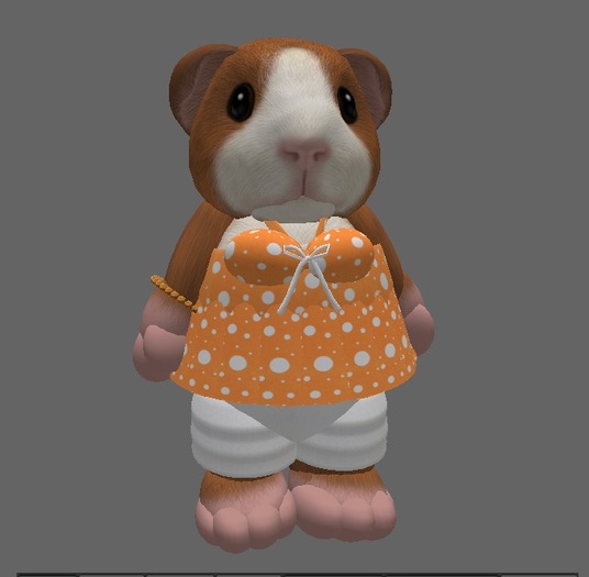 Tiny Orange & White Halter Top & Capris