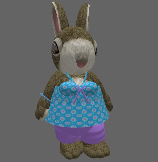 Tiny Blue & Lavender Halter Top & Capris