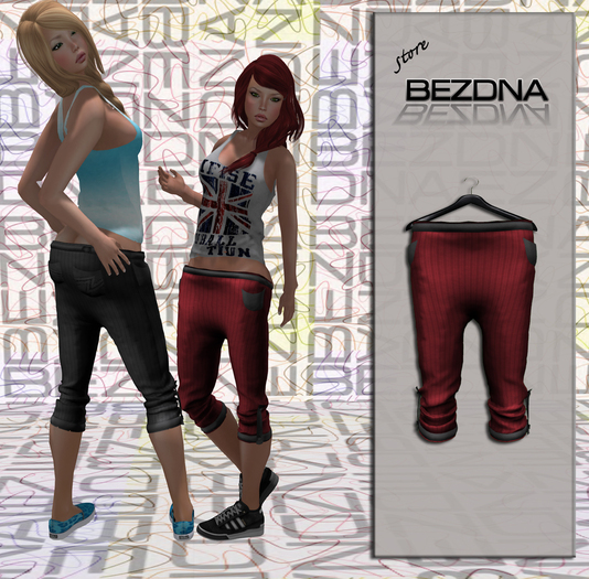 @BEZDNA@  Capri Pants Red