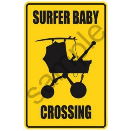 BABY SURF SIGN BEACH POSTER very cute