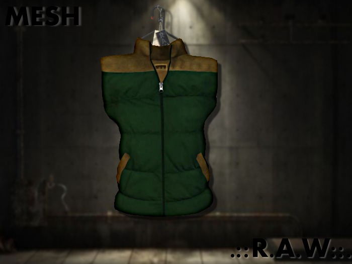 ::.R.A.W.:: Mesh Padded Vest (Green)
