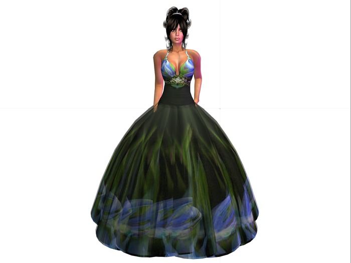 Zennya's Closet Spring Green Flower Gown
