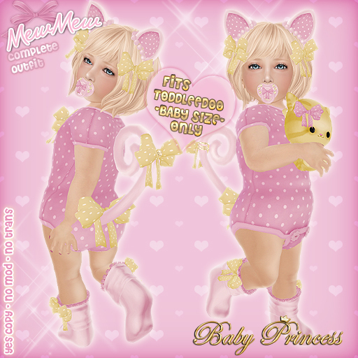  :*BABY*: MewMew { TODDLEEDOO BABY } Pink Yel