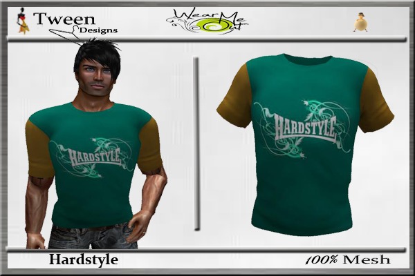 Tween Designs !!!....T-Shirt Hardstyle Teal