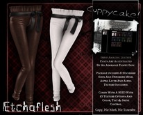 [Etchaflesh] Leather Cuppycake Pant W/ HUD