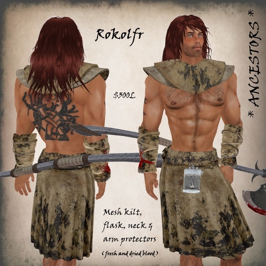 * ANCESTORS * Rokolfr mesh kilt