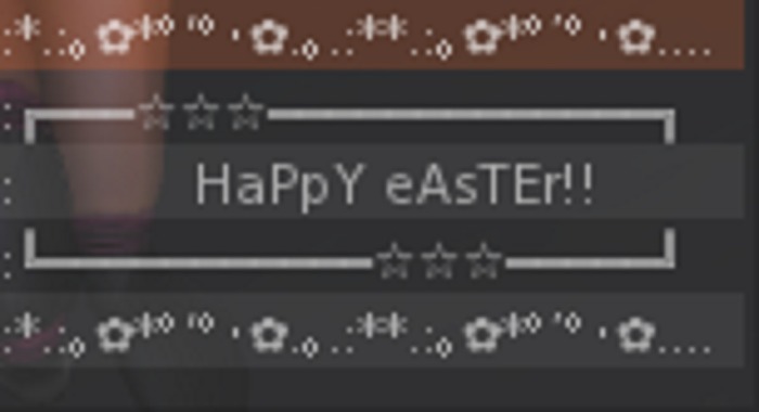 Easter ascii 