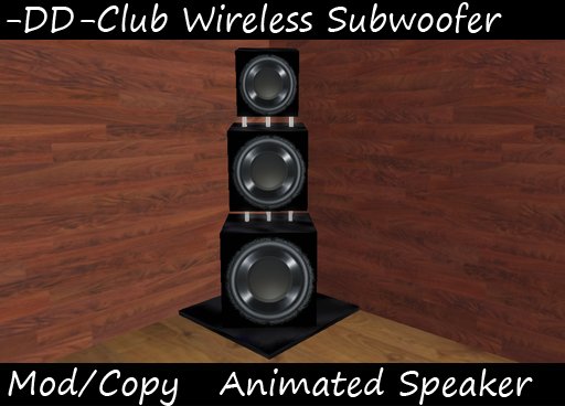 -DD-Club Wireless Subwoofer Triple Power Tunes BOX