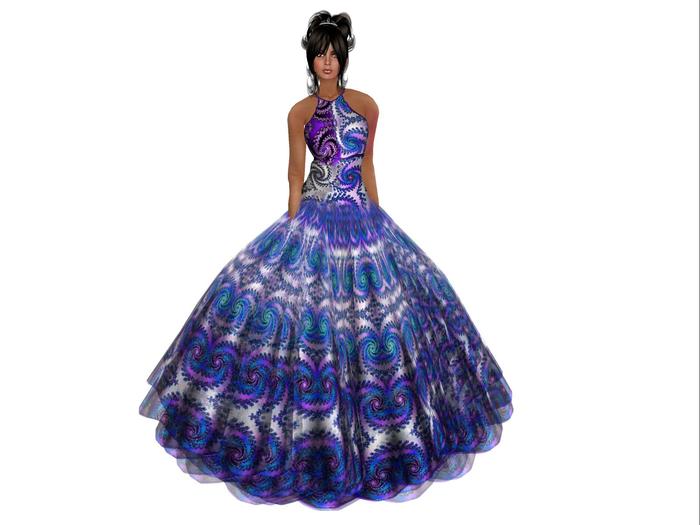 Zennya's Closet Allegria Purple/Blue Gown