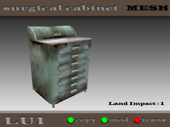 surgical cabinet [Mesh]