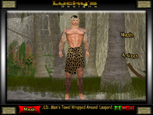 .:LD:. Men's Towel Wrapped Around Leopard:. 