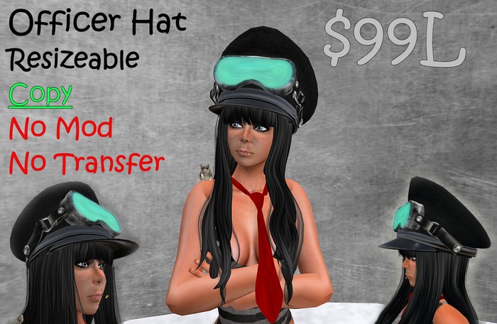 Officer Hat Resizeable (Box of)
