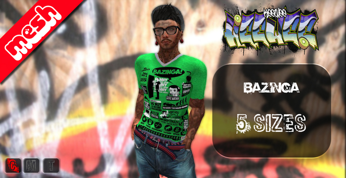 .:KeeWee:. Bazinga Mesh Shirt