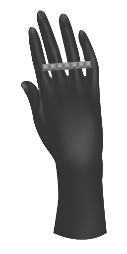 (epoque.s) Epoquein Pyramid Ring - Chrome