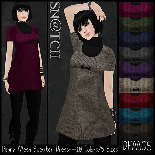 :::Sn@tch Mesh Penny Mini Dress-All Colors (Small):::