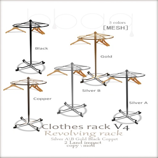*bbqq*-clothes rack-V4-revolving rack[MESH]